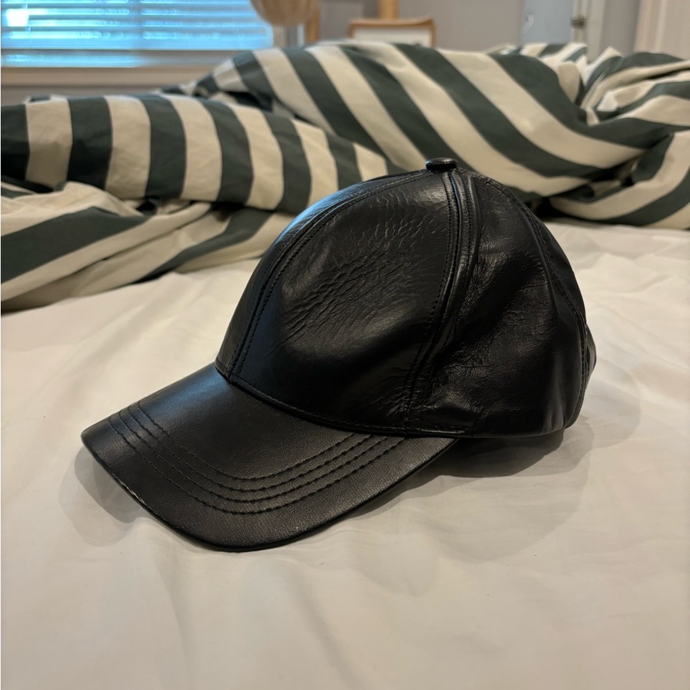 Genuine Leather Baseball Hat